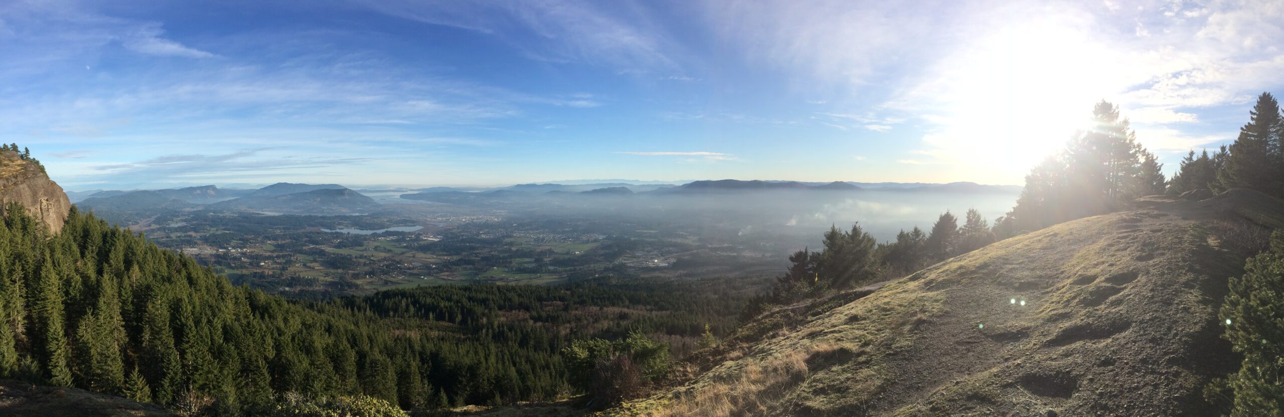 A view of the wooden terrains in North Cowichan.