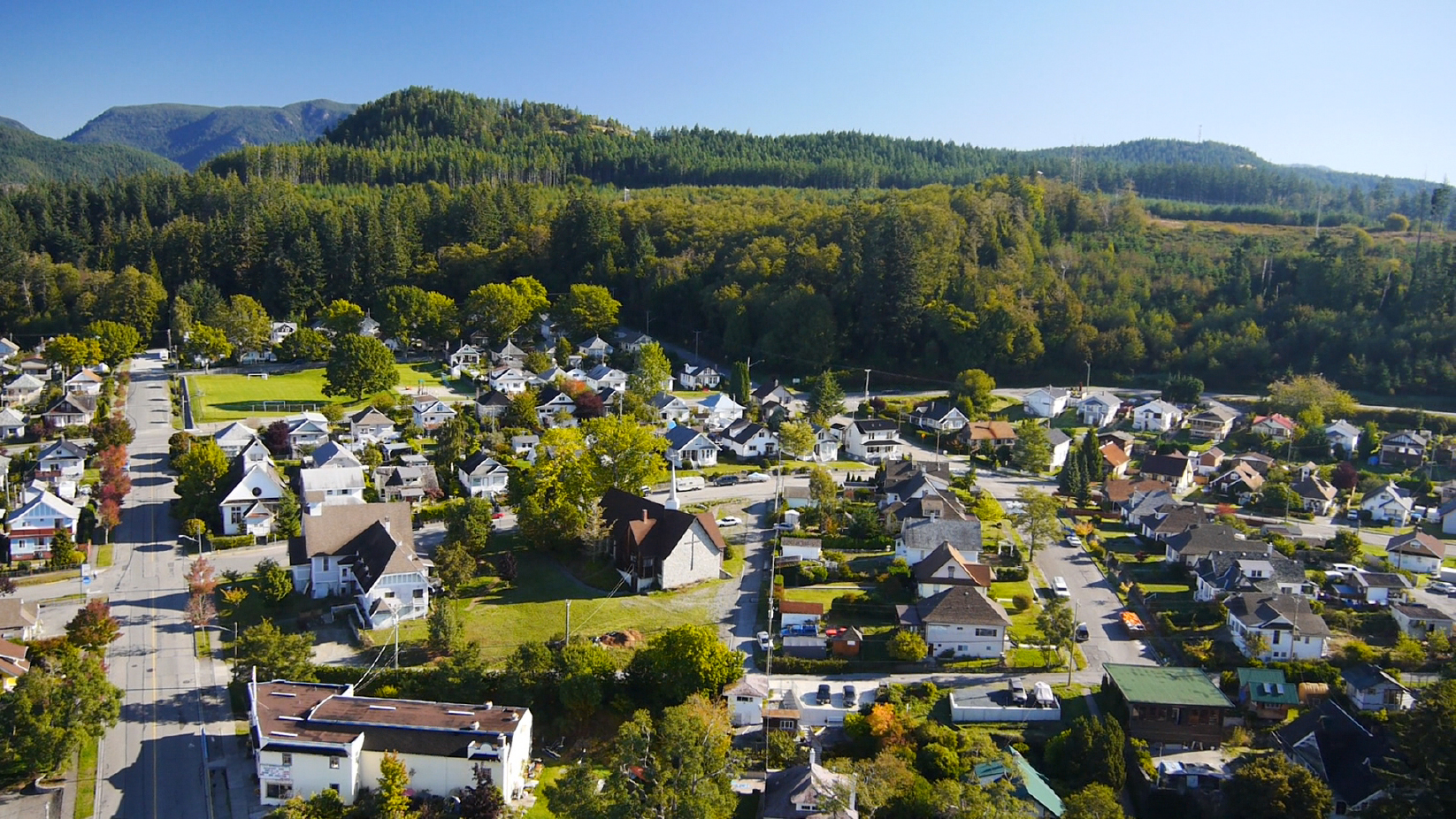 A view of Powell River, British Columbia