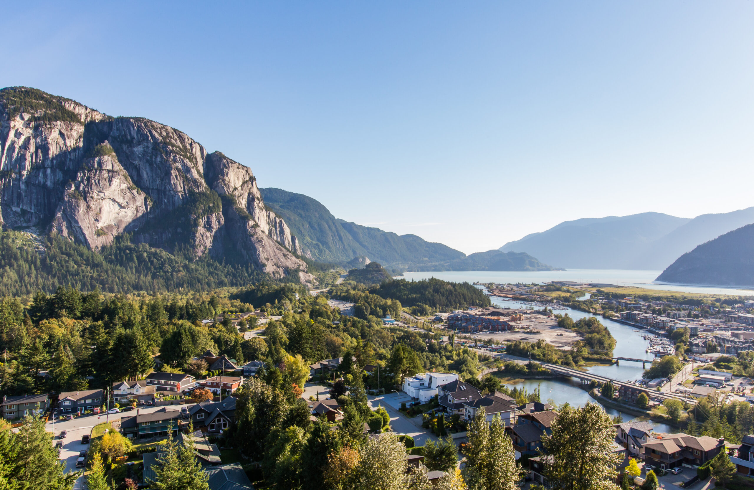 A view of Squamish, British Columbia.